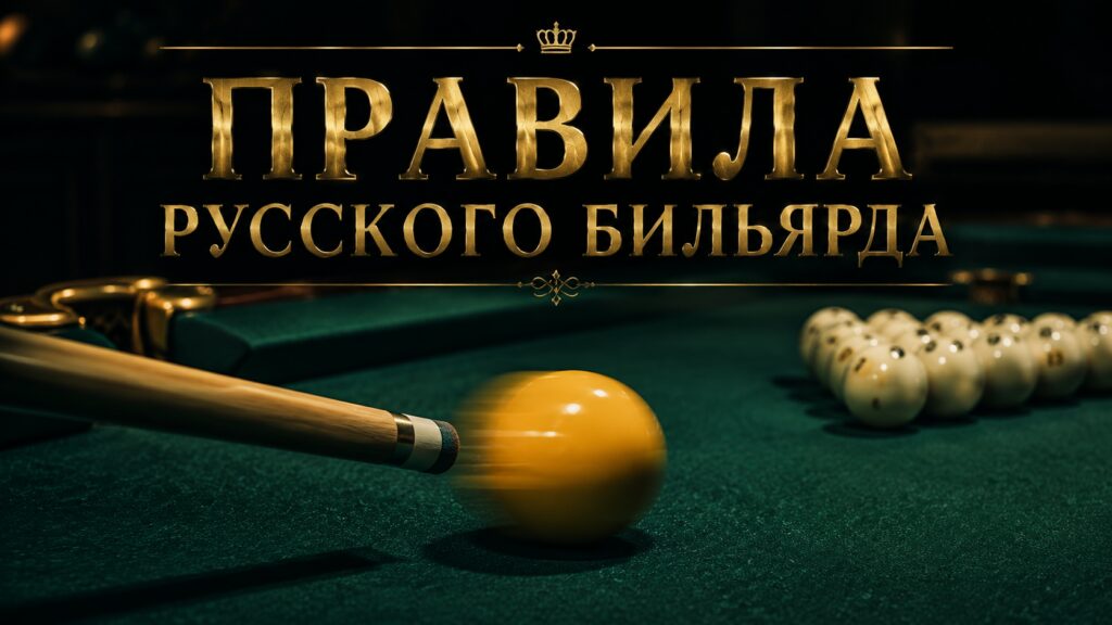 правила русского бильярда бильярдный стол с шарами